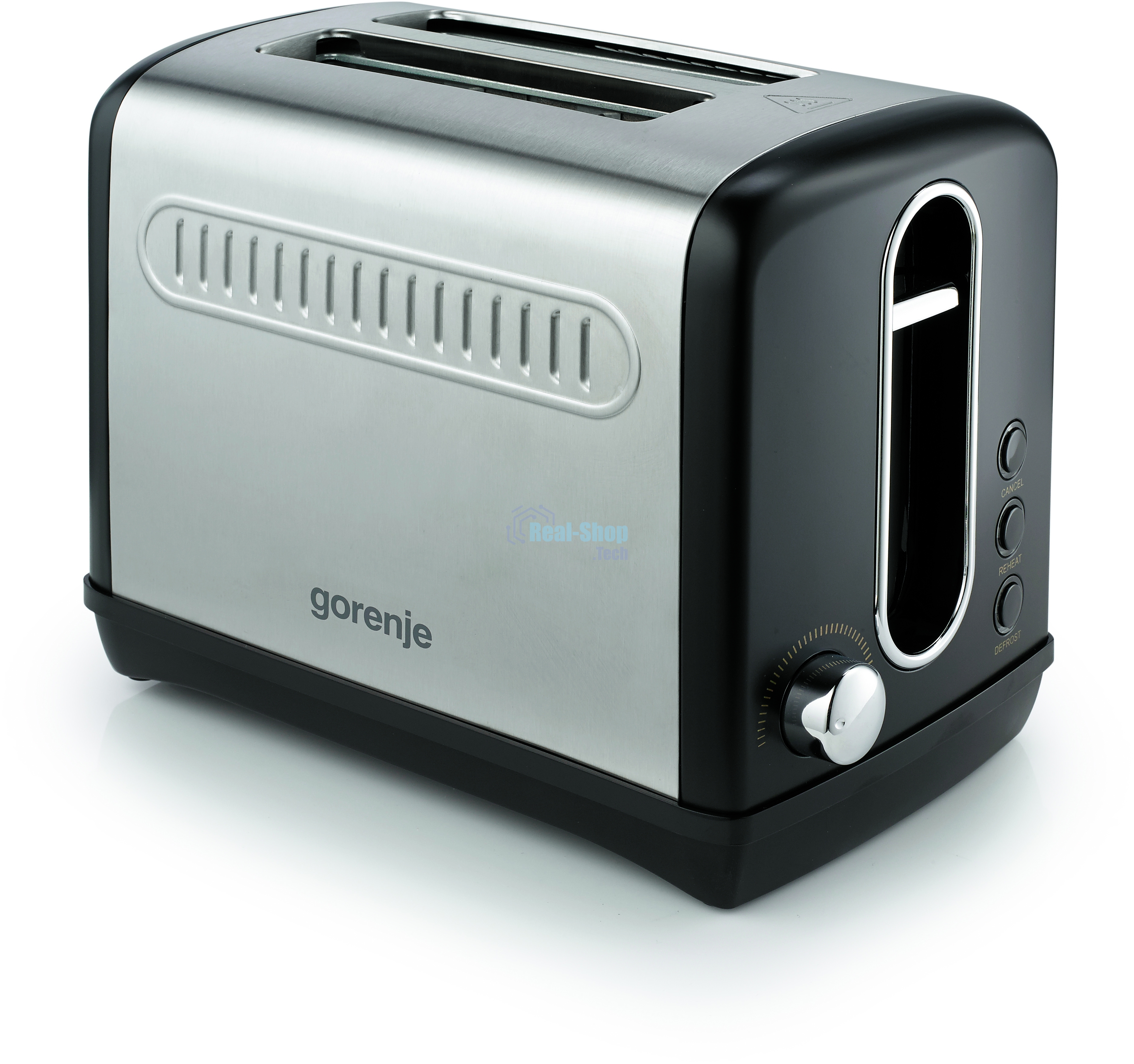 Тостер Gorenje T1100CLBK чёрный, 1100 Вт, 2 слота