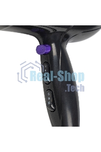 Фен для волос Galaxy Line GL 4332, черный, 2000 Вт, 2 скорости потока воздуха, 3 температурных режима, функция 