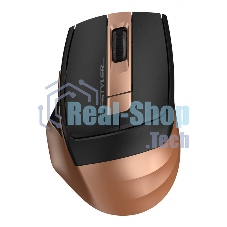 Мышь беспроводная A4Tech Fstyler FG35 золотистый/черный, 2000 dpi, радиоканал, USB, кнопки - 6