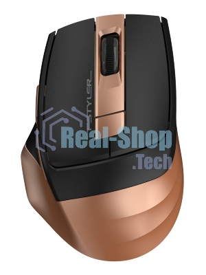 Мышь беспроводная A4Tech Fstyler FG35 золотистый/черный, 2000 dpi, радиоканал, USB, кнопки - 6