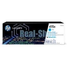 Картридж лазерный HP 415X W2031X голубой для HP HP LJ M454/MFP M479 (6000 стр.)