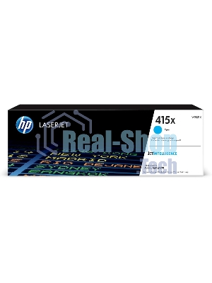 Картридж лазерный HP 415X W2031X голубой для HP HP LJ M454/MFP M479 (6000 стр.)