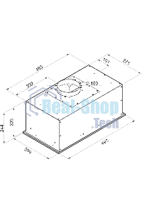 Вытяжка встраиваемая Maunfeld Crosby Power 50 нержавеющая сталь, 50 см, 1050 куб. м/ч, 51.8 дБ