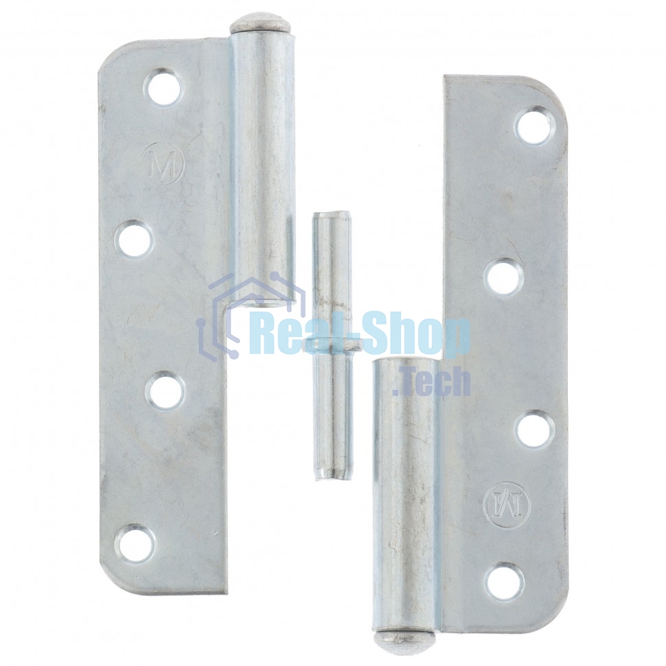 Петля накладная ПН1-110 левая, цинк, 4шт. (Металлист) Россия