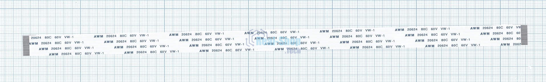Шлейф универсальный 24pin, шаг 0,8 мм, длина 30 см