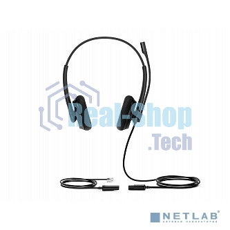 Гарнитура проводная YEALINK YHS34 Lite Dual Дуо, Проводная, HD звук, QD, RJ9, шт