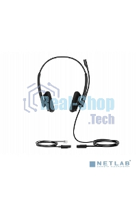Гарнитура проводная YEALINK YHS34 Lite Dual Дуо, Проводная, HD звук, QD, RJ9, шт