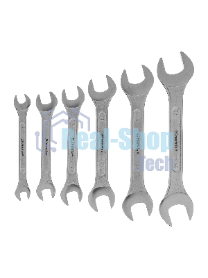 Набор ключей рожковых Matrix, 6 х 32 мм, 12 шт., CrV, хромированные