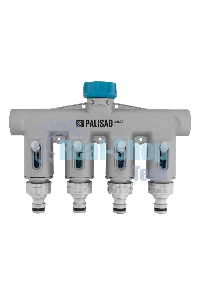 Разветвитель четырехканальный Palisad LUXE с внутренней резьбой 3/4