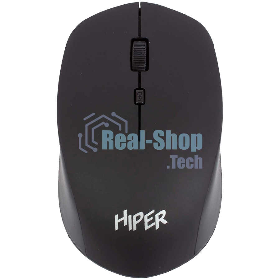 Мышь беспроводная HIPER HOMW-091 черный, 1600 dpi, радиоканал, USB, кнопки - 4