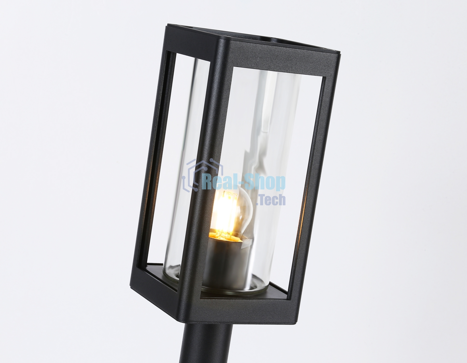 Светильник Ambrella light ST2417 BK/CL черный/прозрачный IP54 E27 max 40W 110*110*500