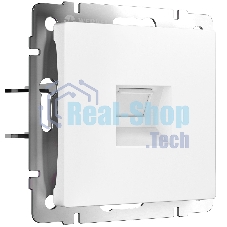 Розетка Ethernet RJ-45 (белый матовый)
