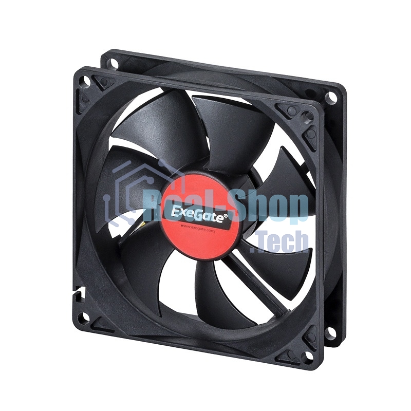 Вентилятор для корпуса ExeGate EX09225S3P черный, 92 мм, 2100 об/мин, 25 дБ, 3 pin