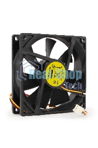 Вентилятор для корпуса Gembird FANCASE2/BALL черный, 90 мм, 2500 об/мин, 26 дБ, 3 pin