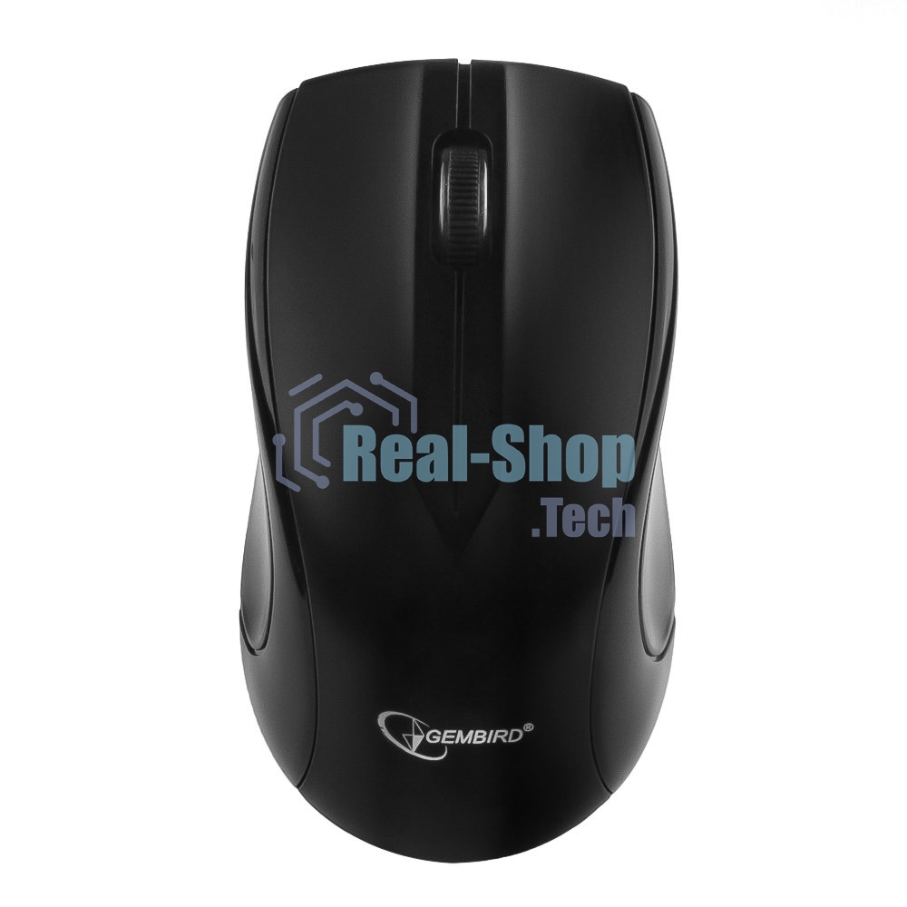 Мышь беспроводная Gembird MUSW-320 черный, 1000 dpi, радиоканал, USB, кнопки - 3