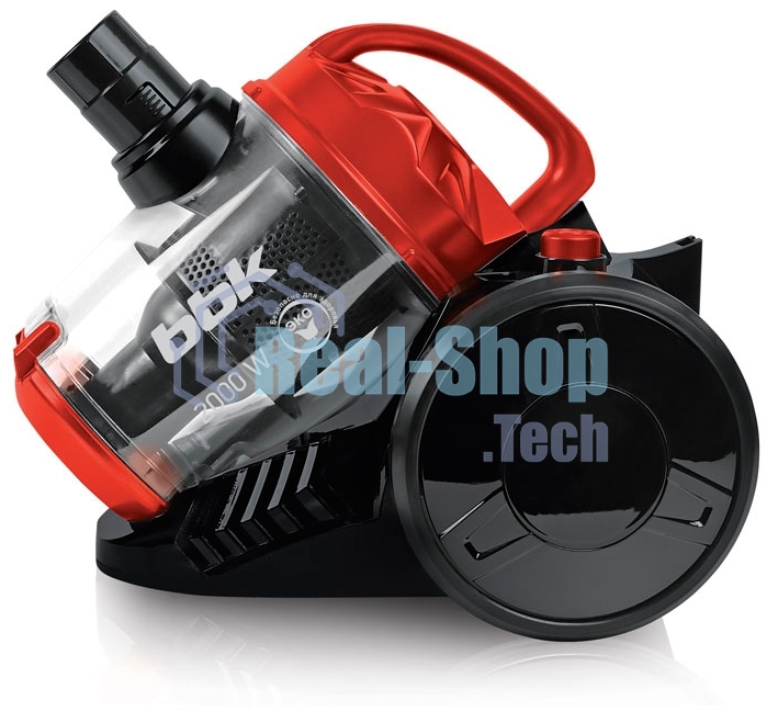 Пылесос BBK BV1503 черный/красный, 320/2000 Вт, уборка сухая, пылесборник контейнер, 2.5 л