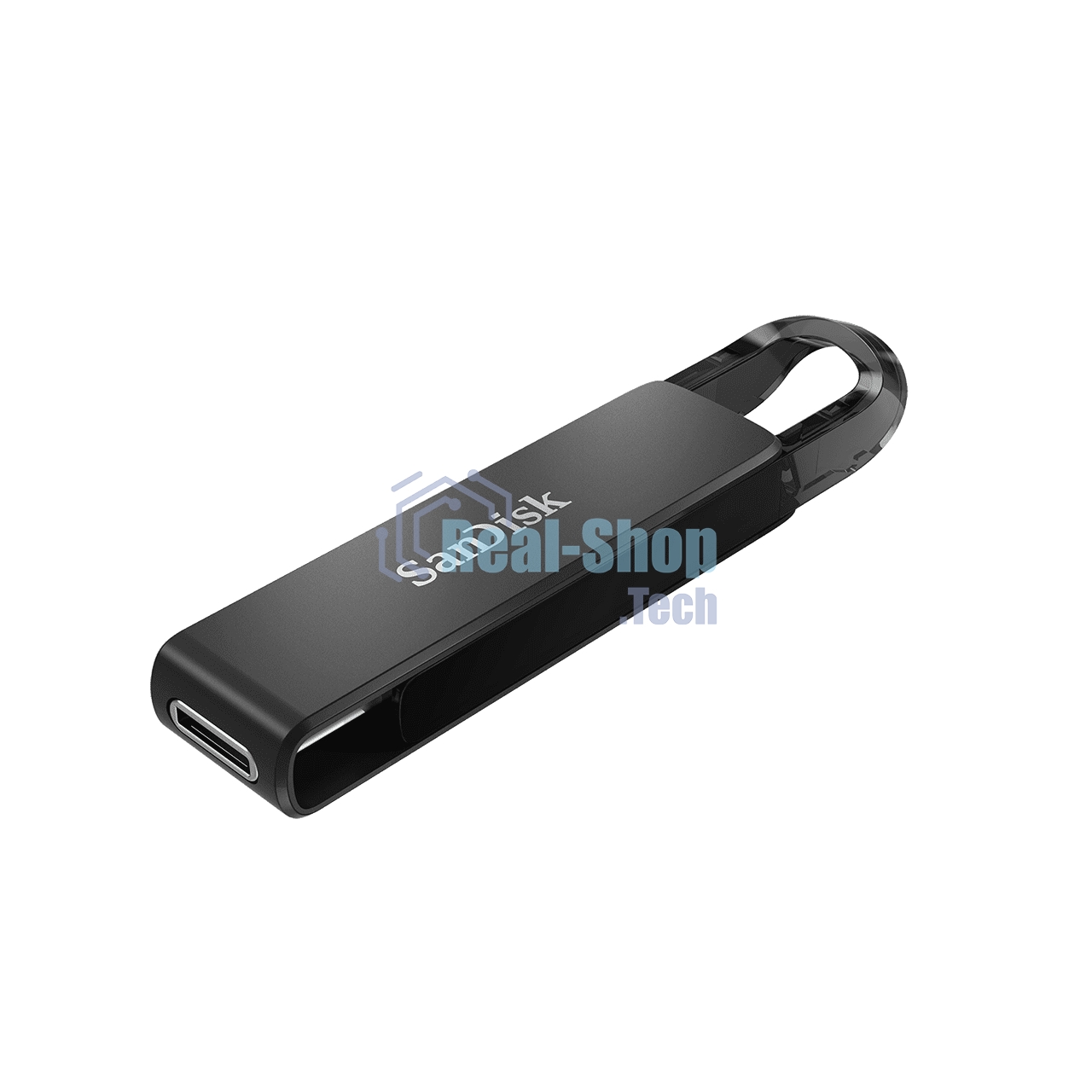 Флешка USB Sandisk CZ460 Ultra (SDCZ460-128G-G46), 128Gb, USB Type-C, R/W 150/30, черный