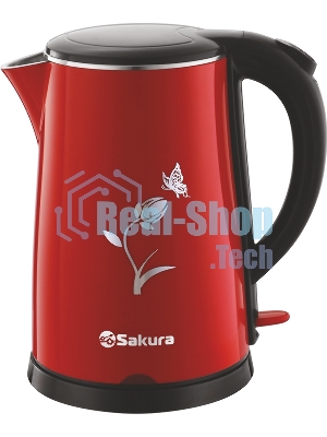 Чайник электрический Sakura SA-2159BR (1.8) красн/черн д