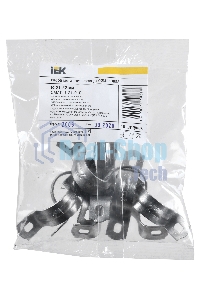 Скоба IEK CMAT11-21-010 двухлапковый 21мм оцинкованная сталь белый (упак.:10шт)