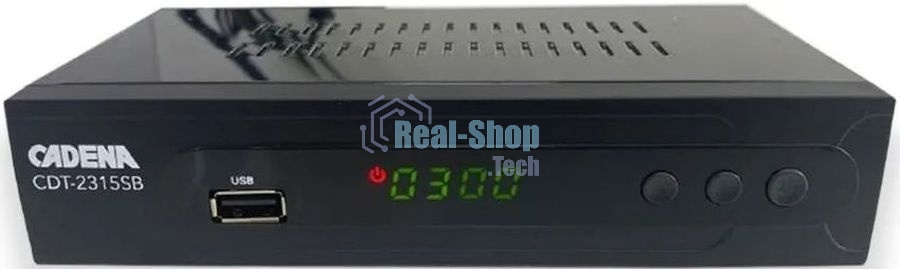 Приставка для цифрового ТВ Cadena CDT-2315SB черный, DVB-T2, DVB-T, HDMI, USB 2.0