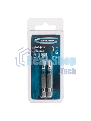 Набор бит Gross PH3х50, сталь S2, 2 шт.