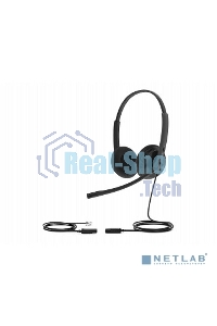 Гарнитура проводная YEALINK YHS34 Lite Dual Дуо, Проводная, HD звук, QD, RJ9, шт