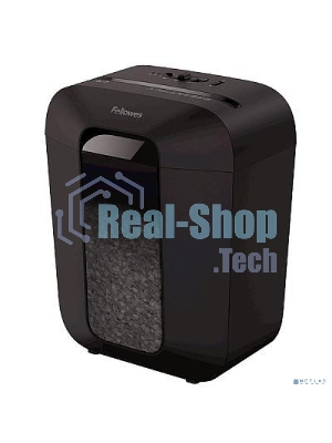 Шредер Fellowes PowerShred LX41 черный (секр.P-4)/перекрестный/8лист./17лтр./скрепки/скобы/пл.карты