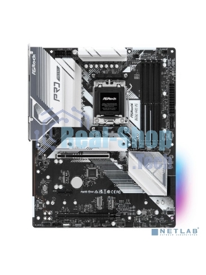 Материнская плата ASRock B650 PRO RS, AM5, AMD B650, 4xDDR5, 4xSATA, 3xM.2, 1xPCIe 4.0 x16, 1xPCIe 3.0 x4, 1xPCIe 3.0 x1, 1xDP, 1xHDMI, 1x2.5Gb LAN, 1xUSB-C 10Gbps, 1xUSB-A 10Gbps, 2xUSB-A 5Gbps, 6xUSB-A 2.0, 3x3.5 мм, 7.1, ATX