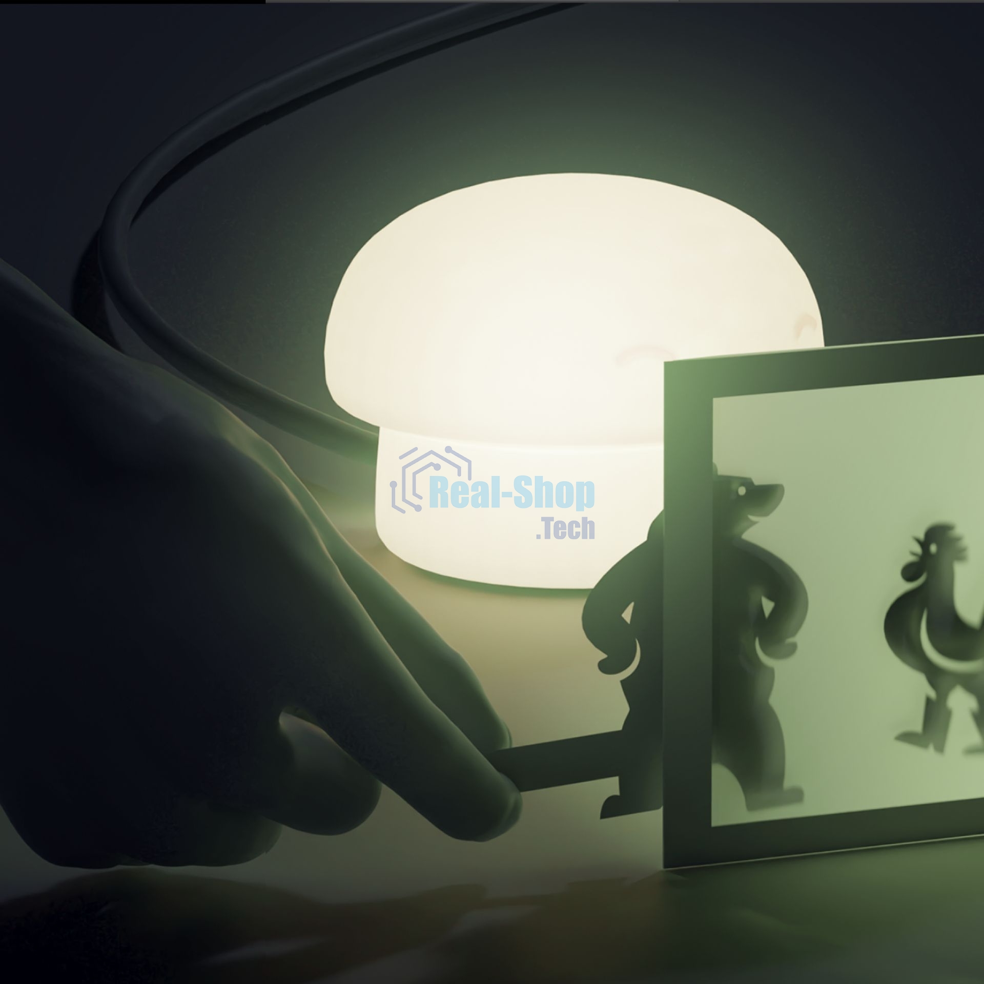 Умный детский ночник Гриб, товарный знак SBER SBDV-00127