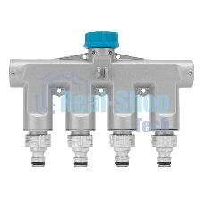 Разветвитель четырехканальный Palisad LUXE с внутренней резьбой 3/4