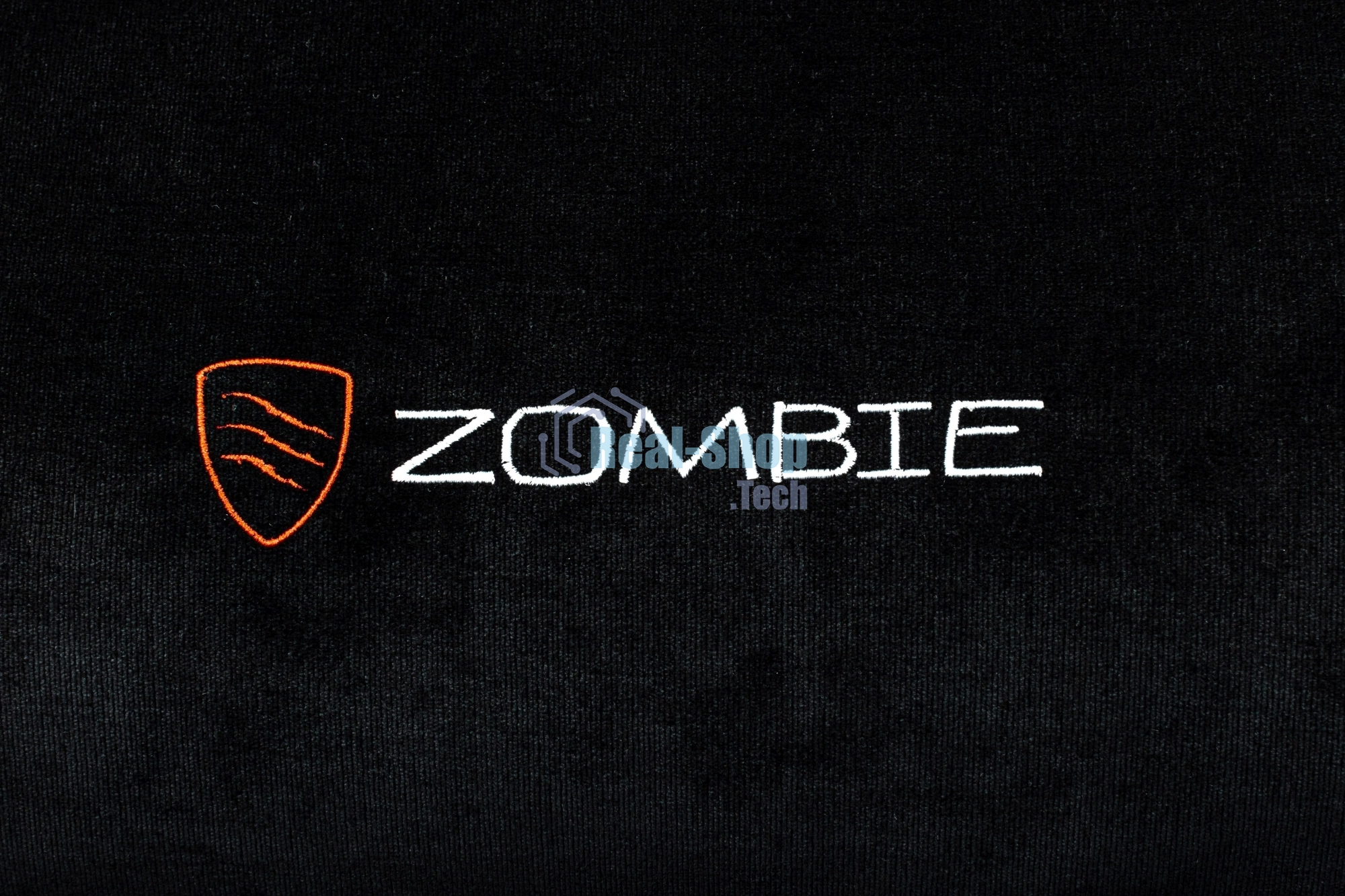 Кресло Zombie Ghost Fabric черный Light-20, ткань (велюр), подголовник