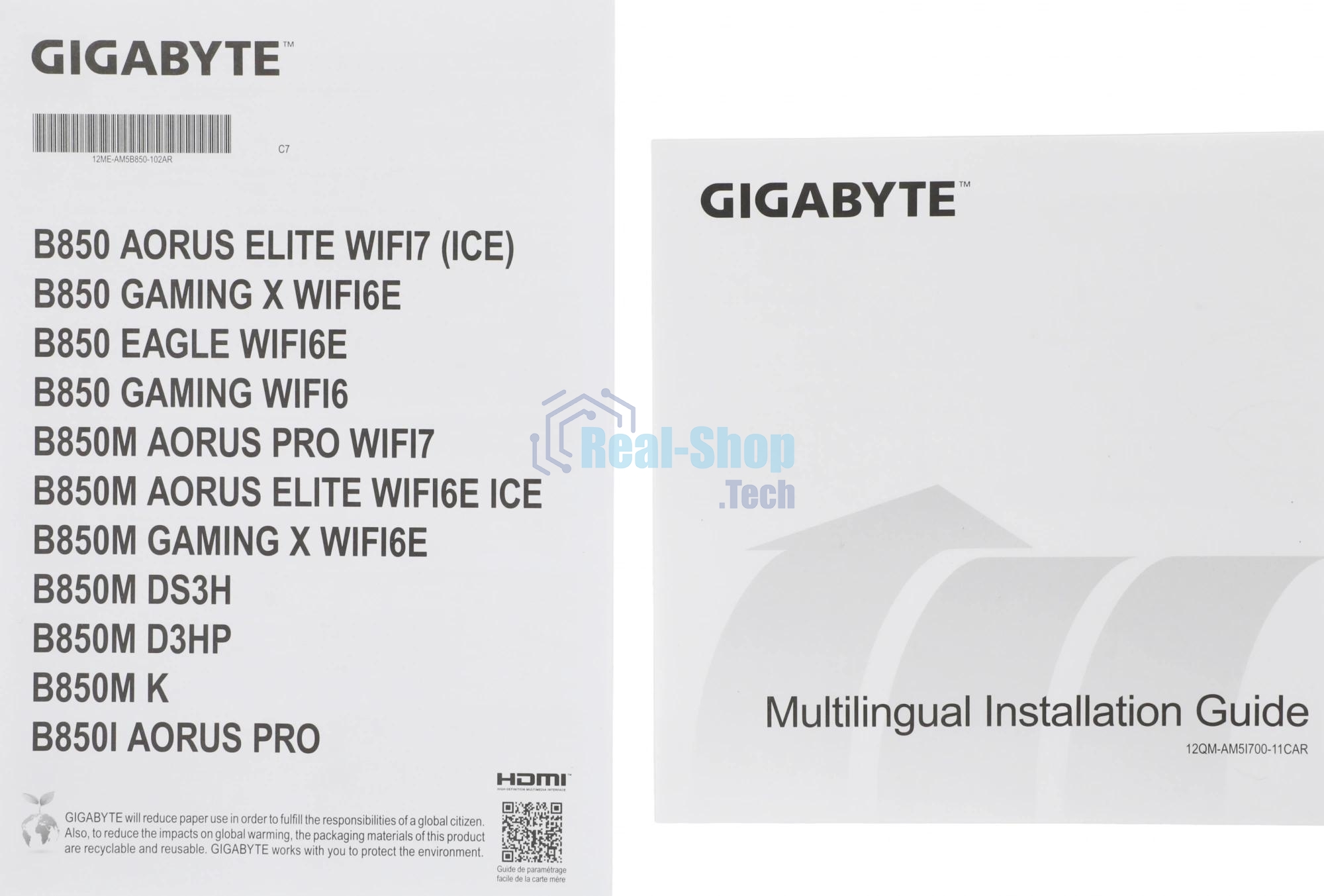 Материнская плата Gigabyte B850M GAMING X WIFI6E/WF6E, Socket AM5, AMD B850, 4xDDR5, 4xSATA, 2xM.2, 1xPCI-E 5.0 x16, 1xPCI-E 3.0 x4, 1xHDMI, 2xDP, 1x 2.5Gb LAN, 1xUSB-C 3.2 Gen 2, 1xUSB-A 3.2 Gen 2, 2xUSB-A 3.2 Gen 1, 4xUSB-A 2.0, 3x3.5 мм, 7.1, Micro-ATX