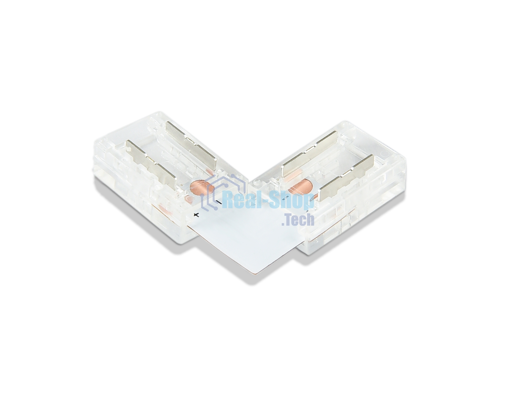GS6851 Соединитель угловой L COB 12/24V для лент 8mm (2 конт.) (5шт)
