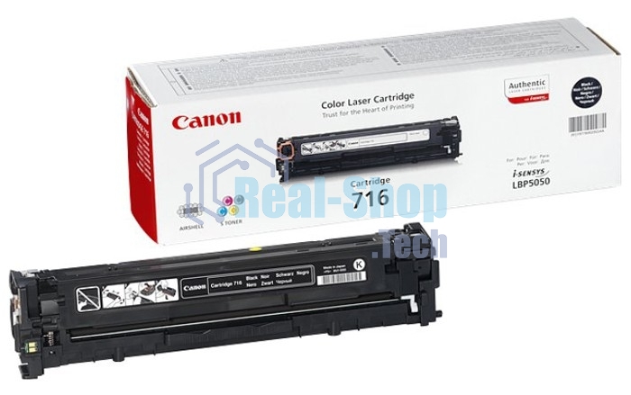 Картридж лазерный Canon Cartridge 716BK (1980B002) черный (2300 стр.) для Canon LBP-5050/5050N