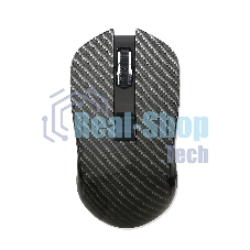 Мышь беспроводная Qumo Kevlar M26 черный, 1600 dpi, радиоканал, USB, кнопки - 4