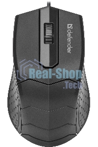 Мышь проводная Defender HIT MB-530 черный, 1000 dpi, USB, кнопки - 3