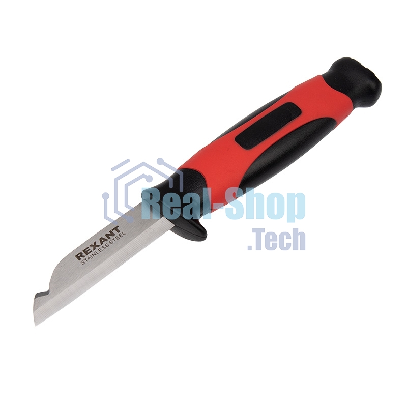 Нож монтажника Rexant с чехлом лезвие 67 мм