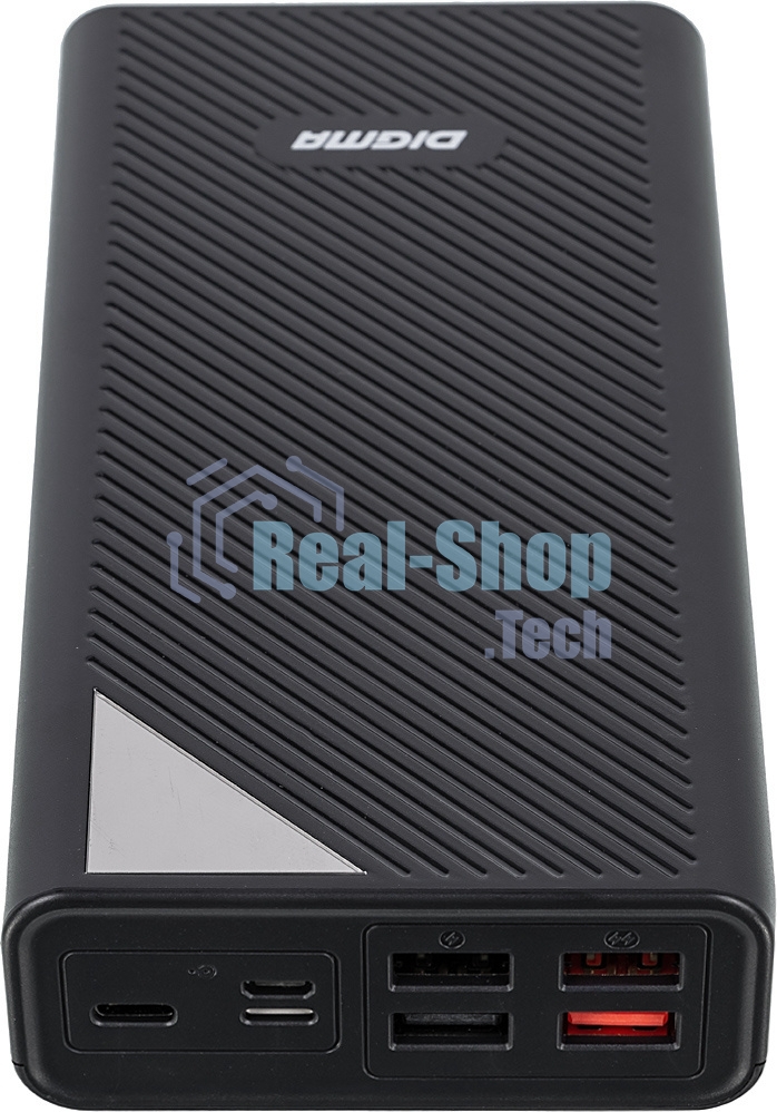Портативный аккумулятор Digma DGP-30000-4U Li-Pol 30000mAh 3A черный 2xUSB
