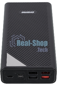 Портативный аккумулятор Digma DGP-30000-4U Li-Pol 30000mAh 3A черный 2xUSB