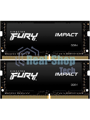 Оперативная память Kingston Fury Impact, DDR4, 64Gb (2x32Gb), 3200MHz, CL20, SO-DIMM
