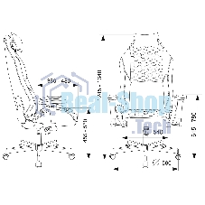 Кресло игровое Knight Neon черный/серебряный соты эко.кожа с подголов. крестовина металл