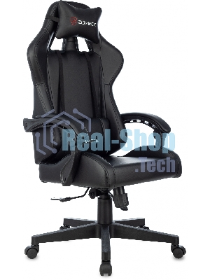 Кресло игровое Бюрократ Zombie GAME TETRA черный/карбон эко.кожа крестов. пластик