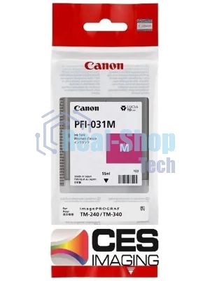 Картридж струйный Canon Pigment Ink PFI-031 Magenta пурпурный (55 мл) для Canon imagePROGRAF TM-240, TM-340