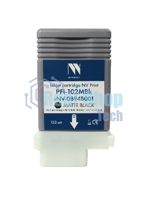 Картридж струйный NVPrint PFI-102MBk (NV-0894B001) Matte Black для Canon ImagePROGRAF iPF500/510/600/610 (130 мл) совместимый