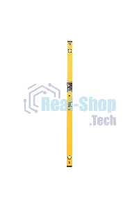 Уровень алюминиевый Denzel, магнит., фрезерованный, 3 глазка (1 зеркал.), 0,5 мм/м, 1200 мм