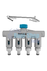 Разветвитель четырехканальный Palisad LUXE с внутренней резьбой 3/4