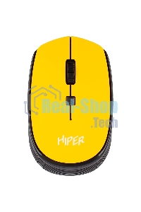 Мышь беспроводная HIPER HOMW-085 желтый, 1600 dpi, радиоканал, USB, кнопки - 4