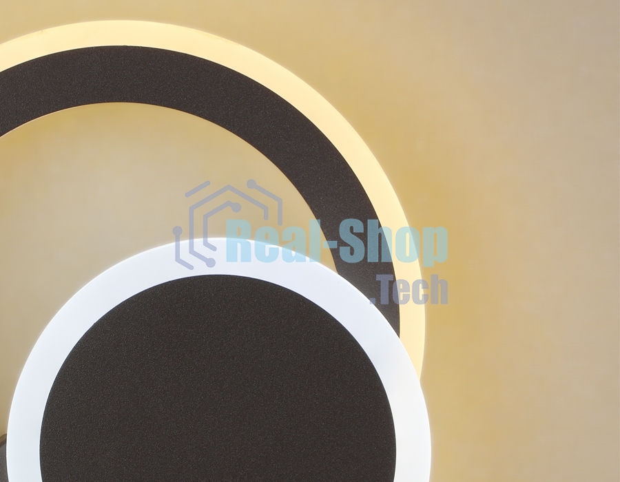 Настенный светодиодный светильник FA561 CF/S кофе/песок LED 3000K/6400K 24W 200*200*60