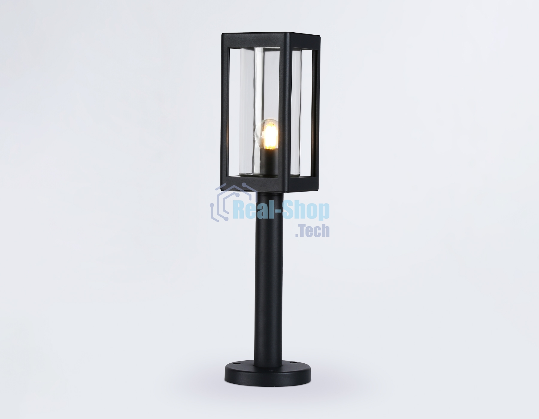 Светильник Ambrella light ST2417 BK/CL черный/прозрачный IP54 E27 max 40W 110*110*500