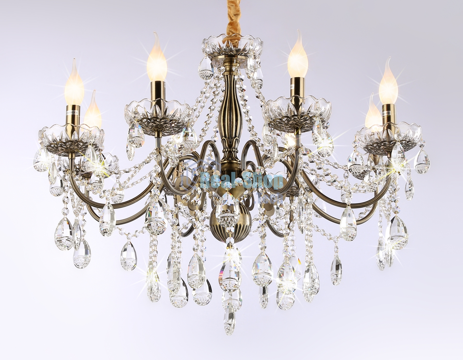 Светильник Ambrella light TR4950/8 SB/CL бронза/прозрачный E14/8 max 40W D620*585